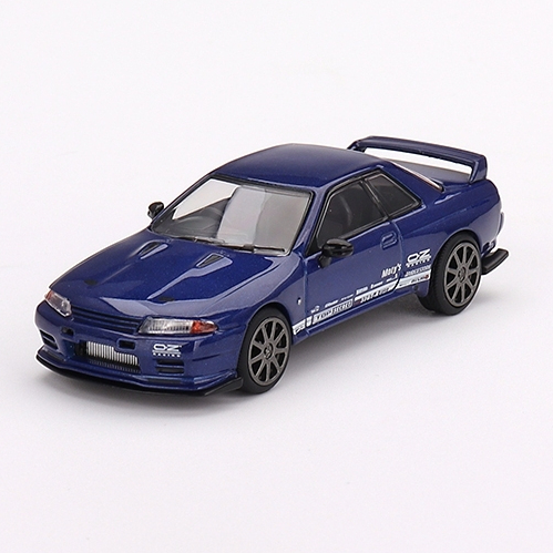 Mini GT Nissan Skyline GT R R32 Top Secret Metallic Blue 589