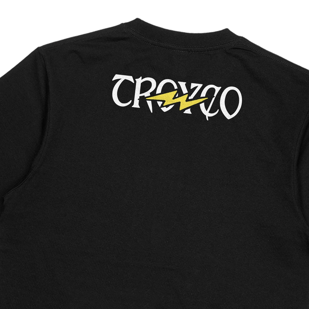 Troy Company Tshirt Black Electrocute - Kaos Lengan Pendek Kaos Hitam MTD 3517