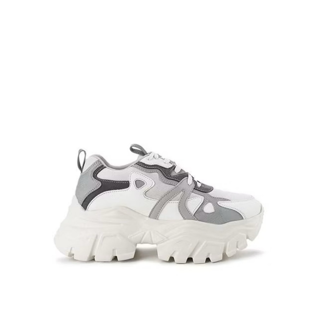 PSPGN.CO | original branded Playboy larifa White/Grey PB0033 sepatu wanita sneakers lace up sporty