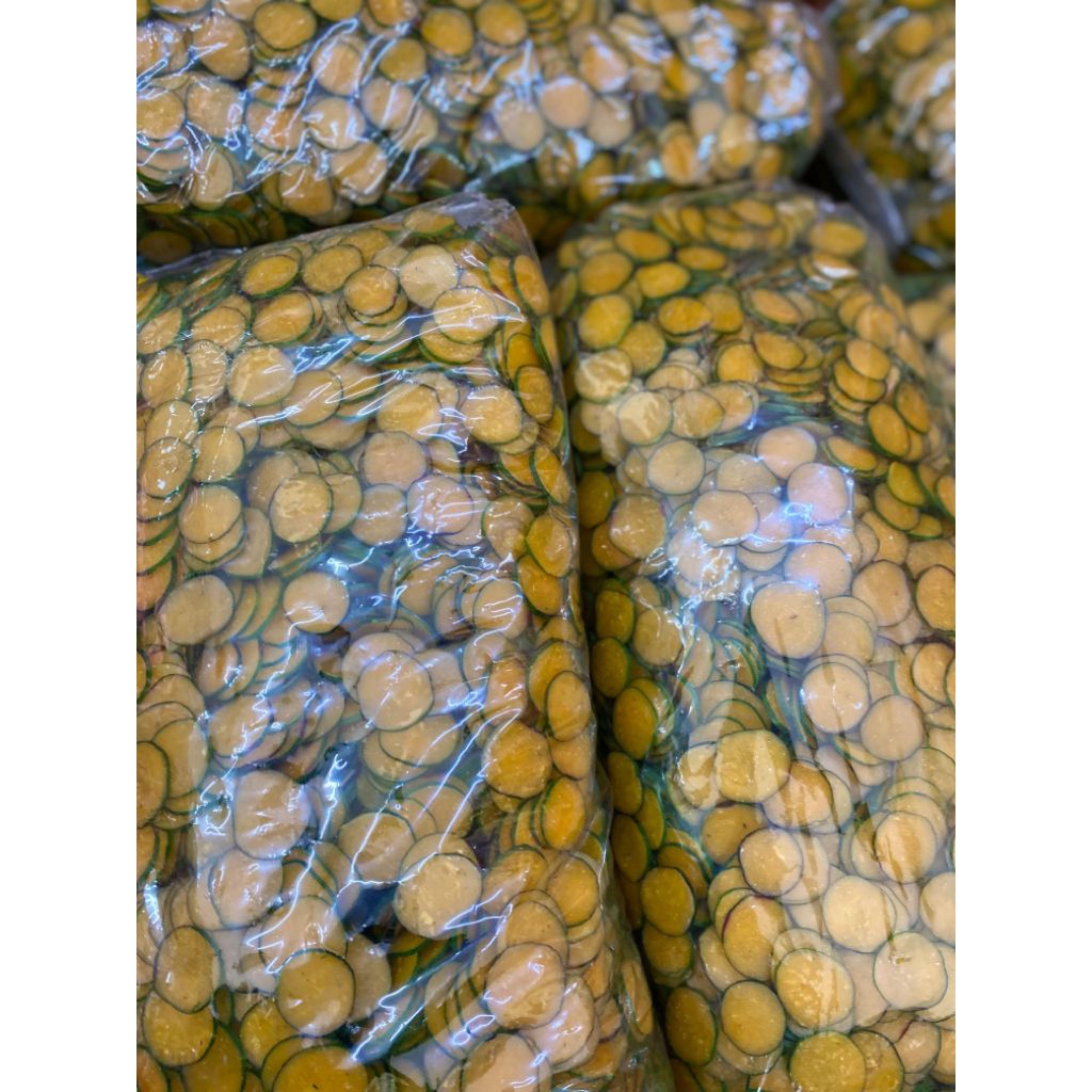 KERUPUK MENTAH JENGKOL BULET HIJAU 1KG & 5 KG