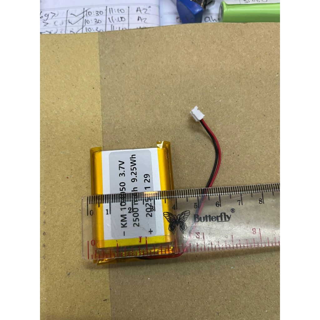 Baterai Lithium Polymer KM 104050/2500 mAh 9.25wh