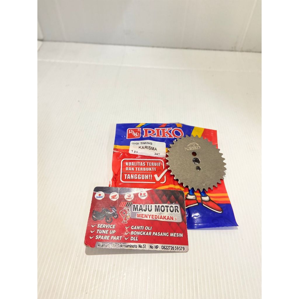 RIKO GIGI SENTRIK TIMING 34T Karisma (KPH) Gear Timing Kharisma Supra x 125 RIKO HIGH QUALITY