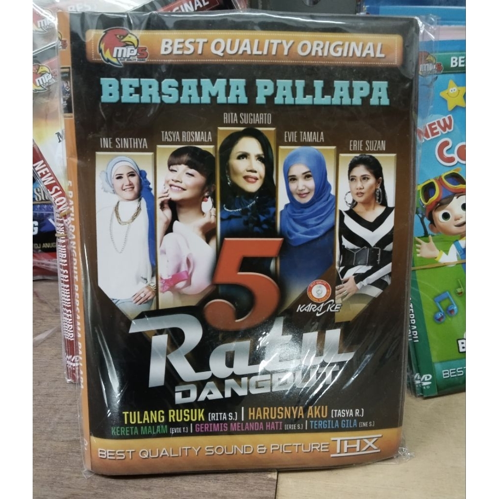 Kaset Mp5 Lagu bersama 5 ratu dangdut palapa