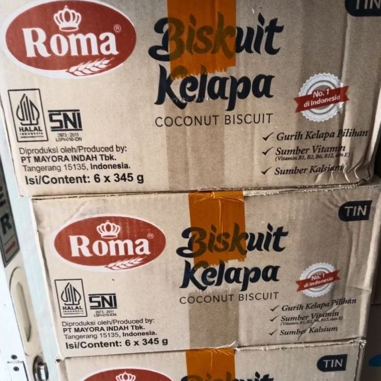 Biskuit roma kelapa kaleng( 1Dus isi 6kaleng)