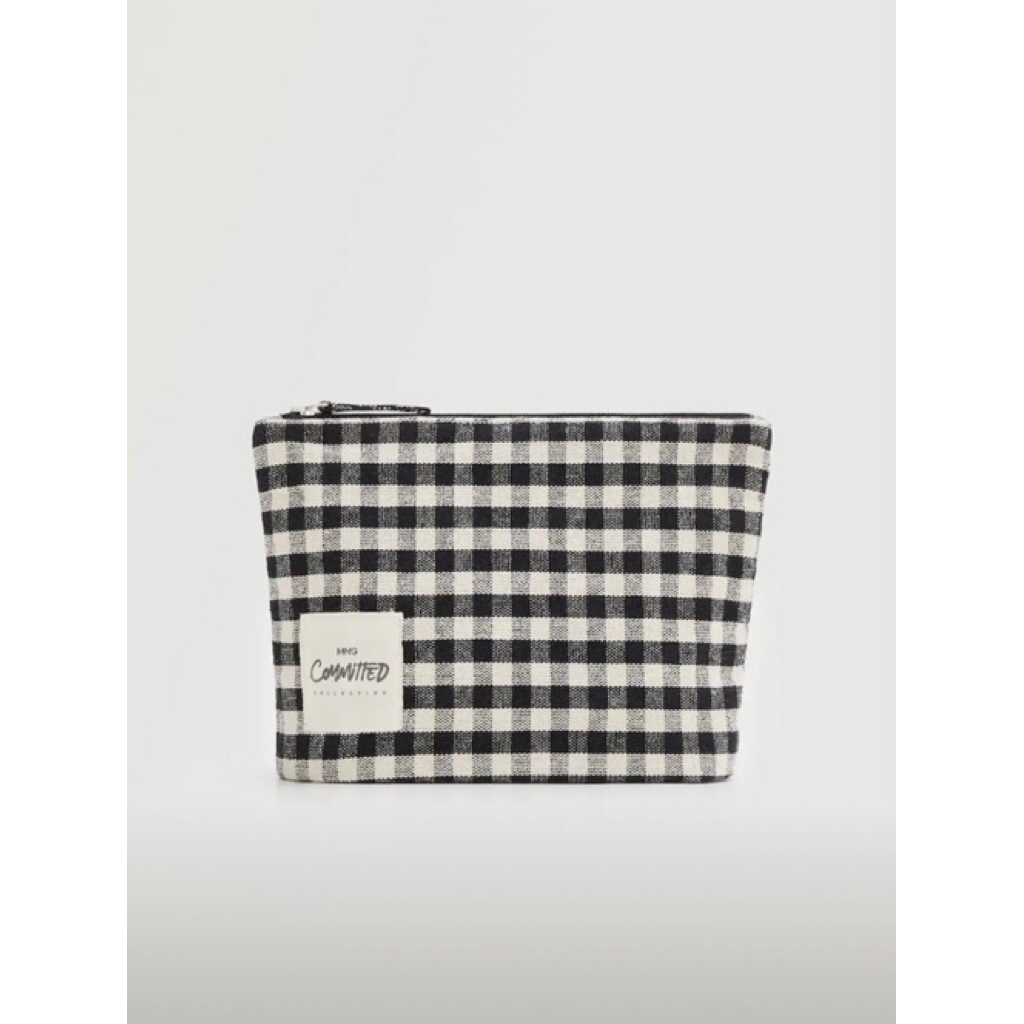 MANGO ORI Cosmetic Bag / Tas Kosmetik / Gingham Check