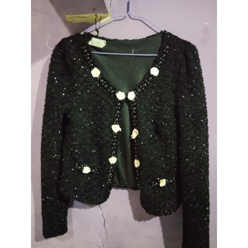 prelov cardigan brukat mewah