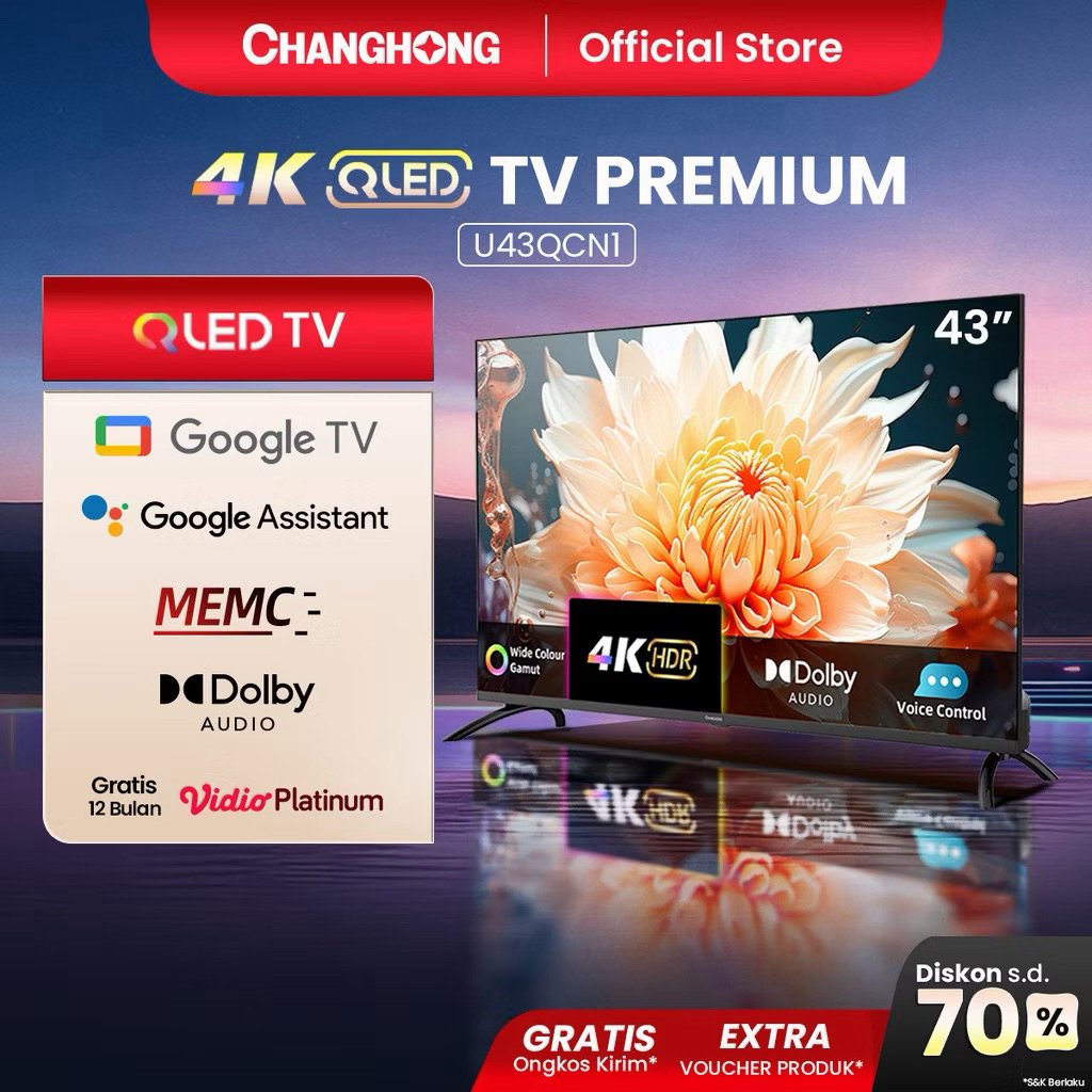 CHANGHONG ANDROID TV 43inch (U43QCN1)