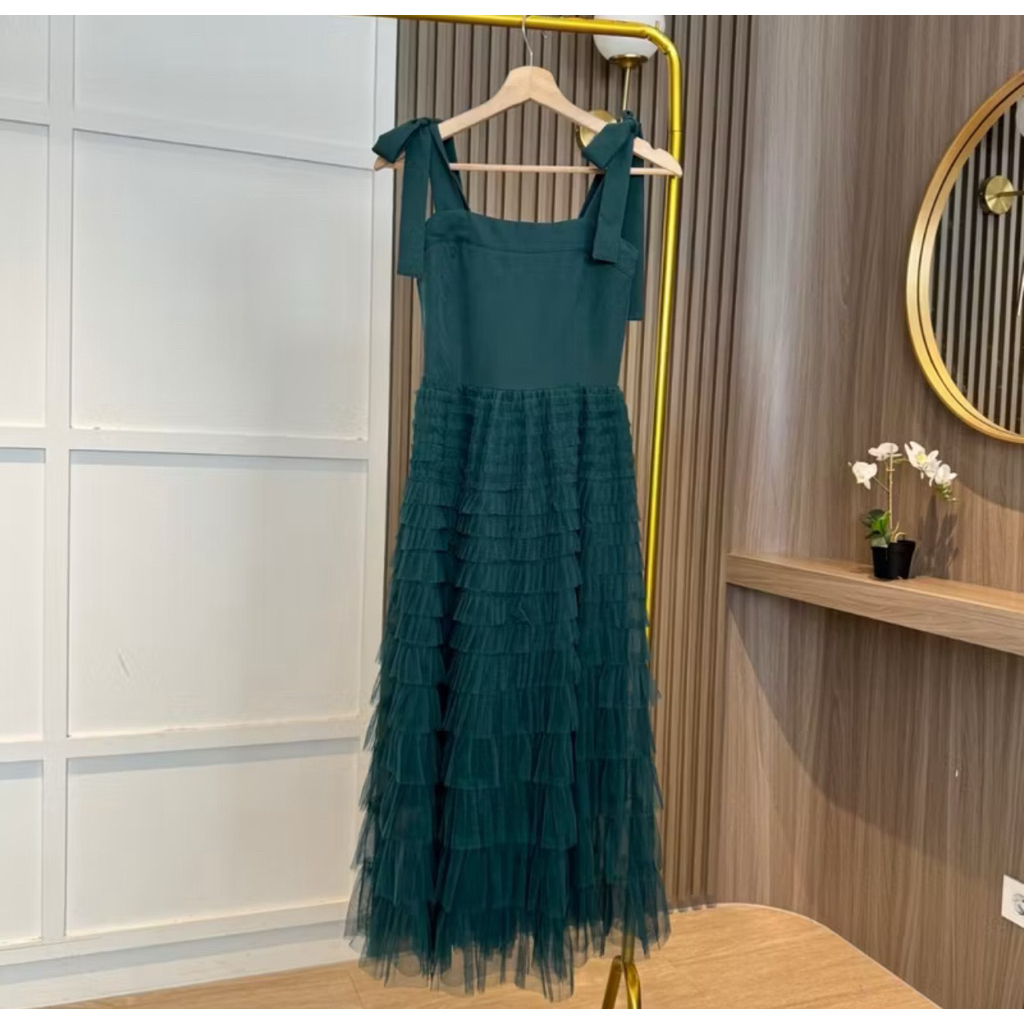 pl hijau emerald rok tutu