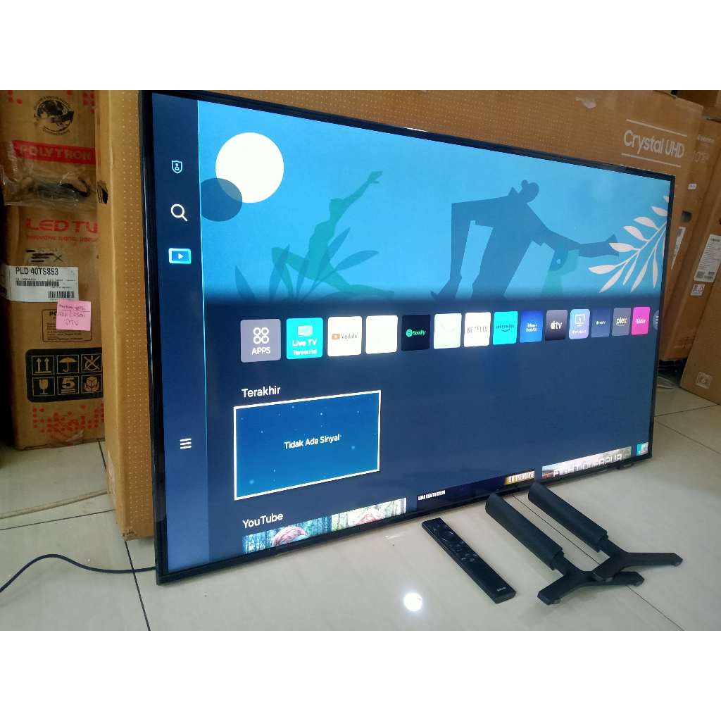 TV LED Samsung 43 inci 4K UHD SMART TV Youtube Digital TV Kondisi bekas pemakaian masih segel 4710F