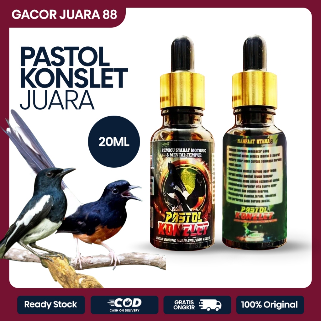Pastol Konslet Juara 20ml Suplemen Konslet Vitamin Hormon Injection Penggacor Burung Murai Kacer