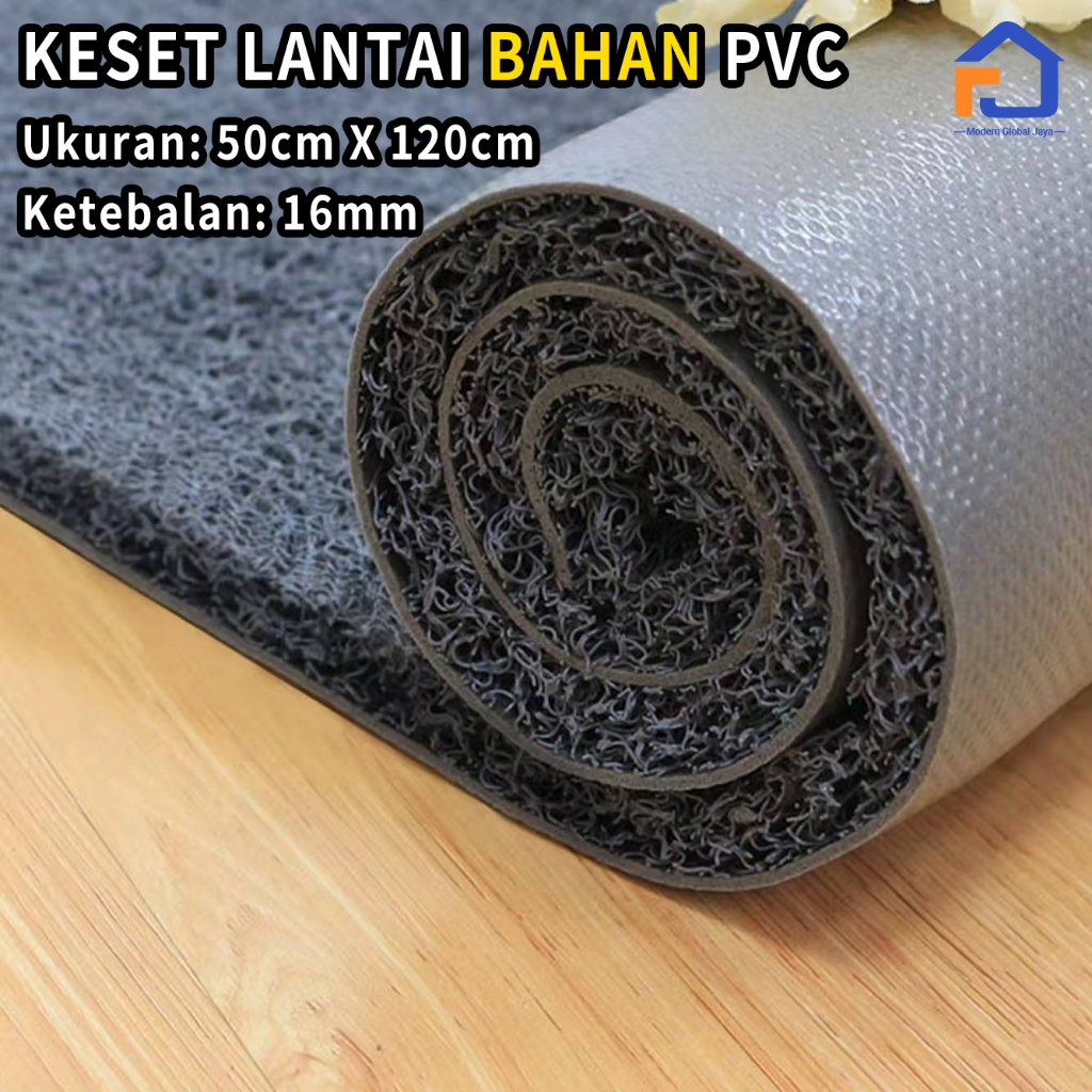 Modern Global-Karpet PVC Mie Bihun Anti Slip - 50x120cm, Tebal 16mm
