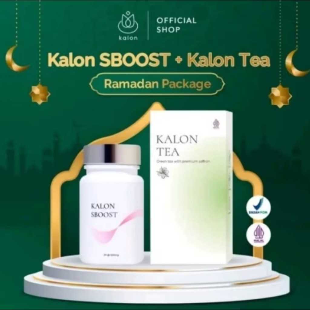PAKET BUNDLING. kalon tea & sboost. kombinasi teh herbal pelangsing, aman di konsumsi.