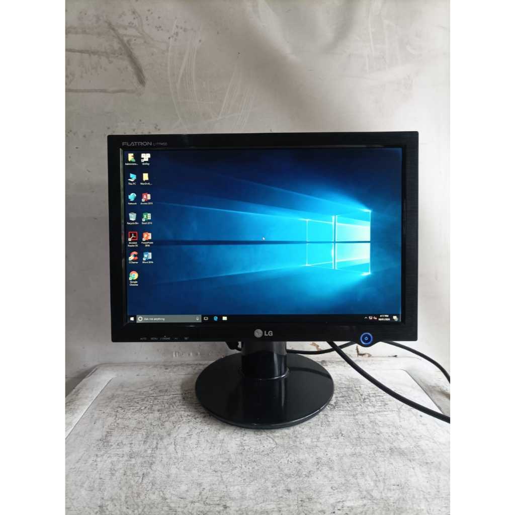 lcd monitor lg flatron l177wsbs 17inch layar jernih siap pakai