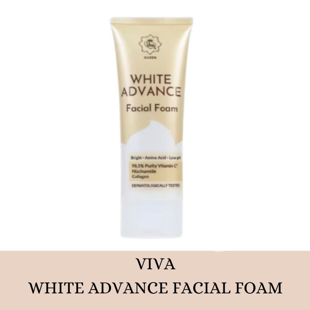VIVA QUEEN White Advance Facial Foam Pembersih Wajah Viva
