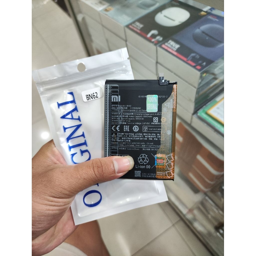 Batre BN62 Xiaomi Redmi 9T/Poco M3 (6000 mAh) original 100%