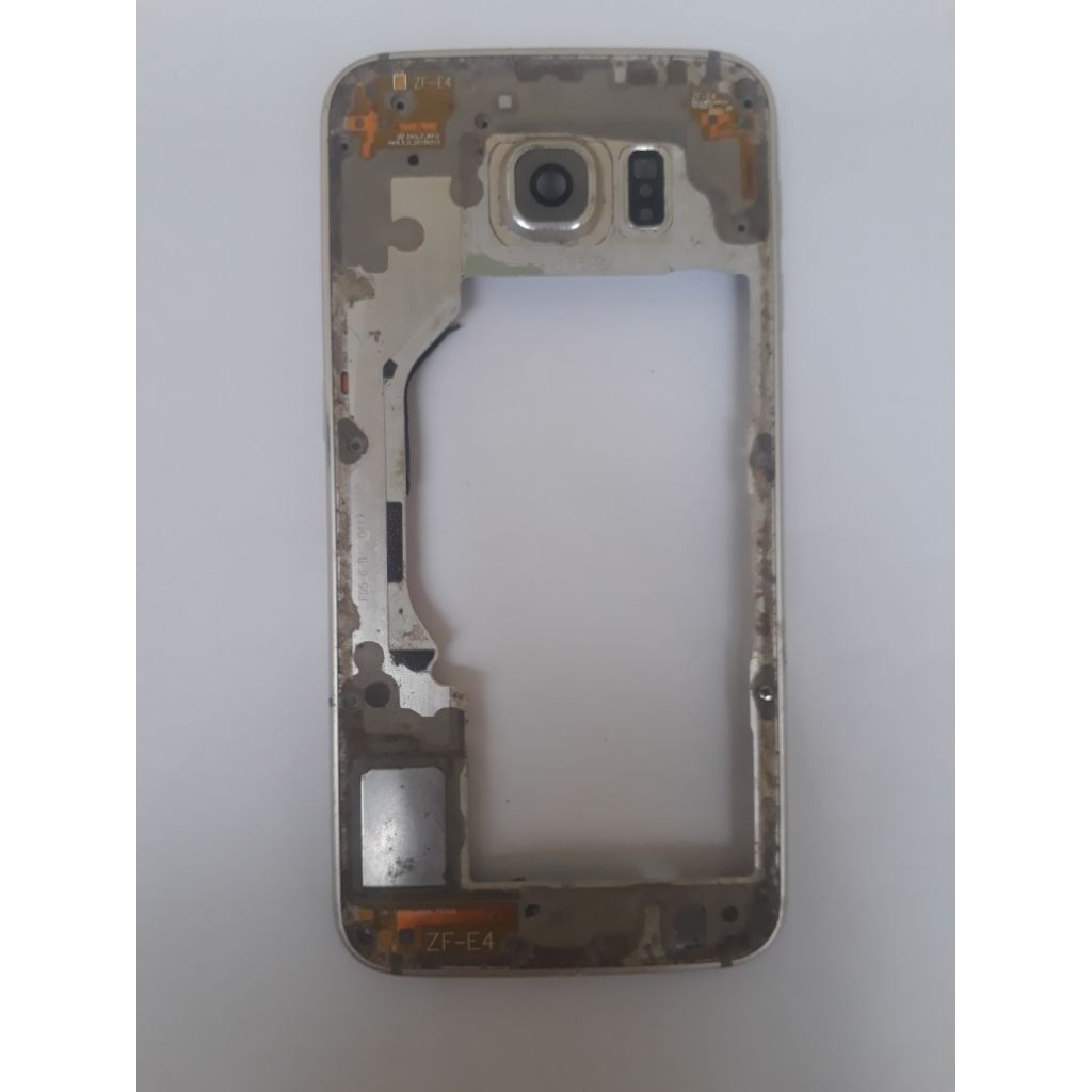 BEZZEL SAMSUNG S6 FLAT G920 BEKAS ORI COPOTAN