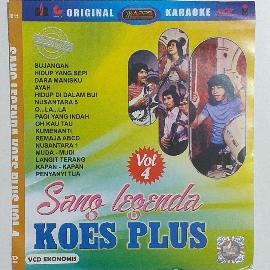 Kaset VCD Karaoke Koes Plus Best Collection Hits Original