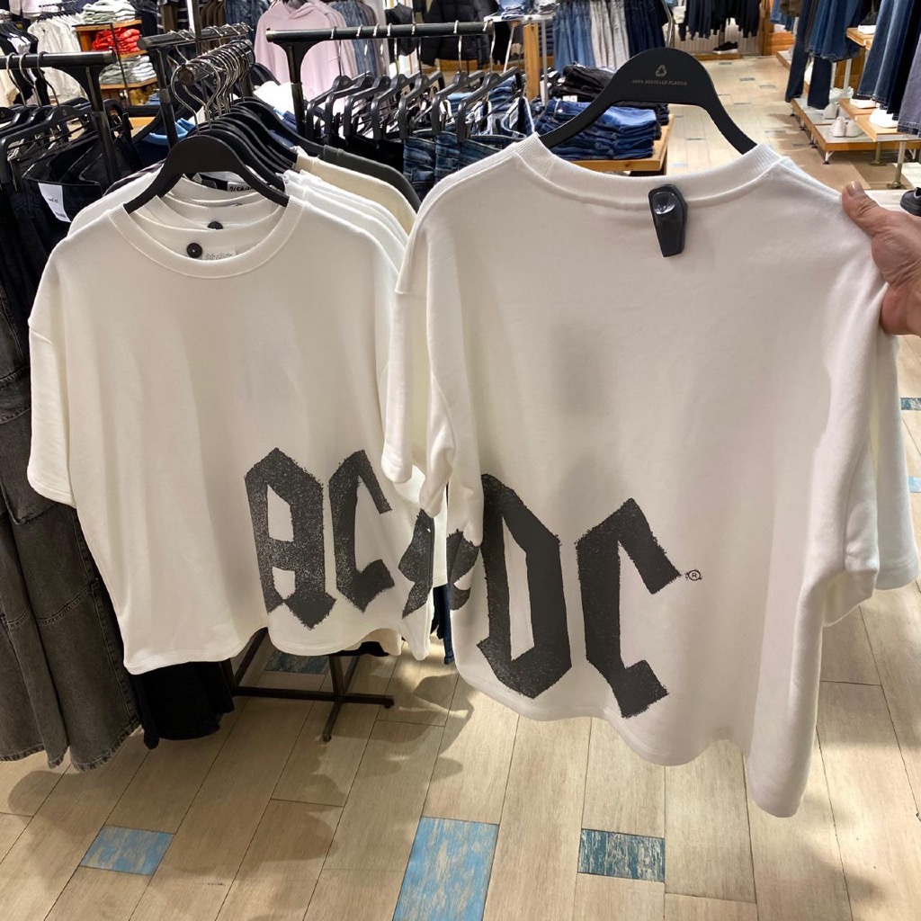 Jastipp. Tshirt Oversize Pull&Bear X ACDC (Man)