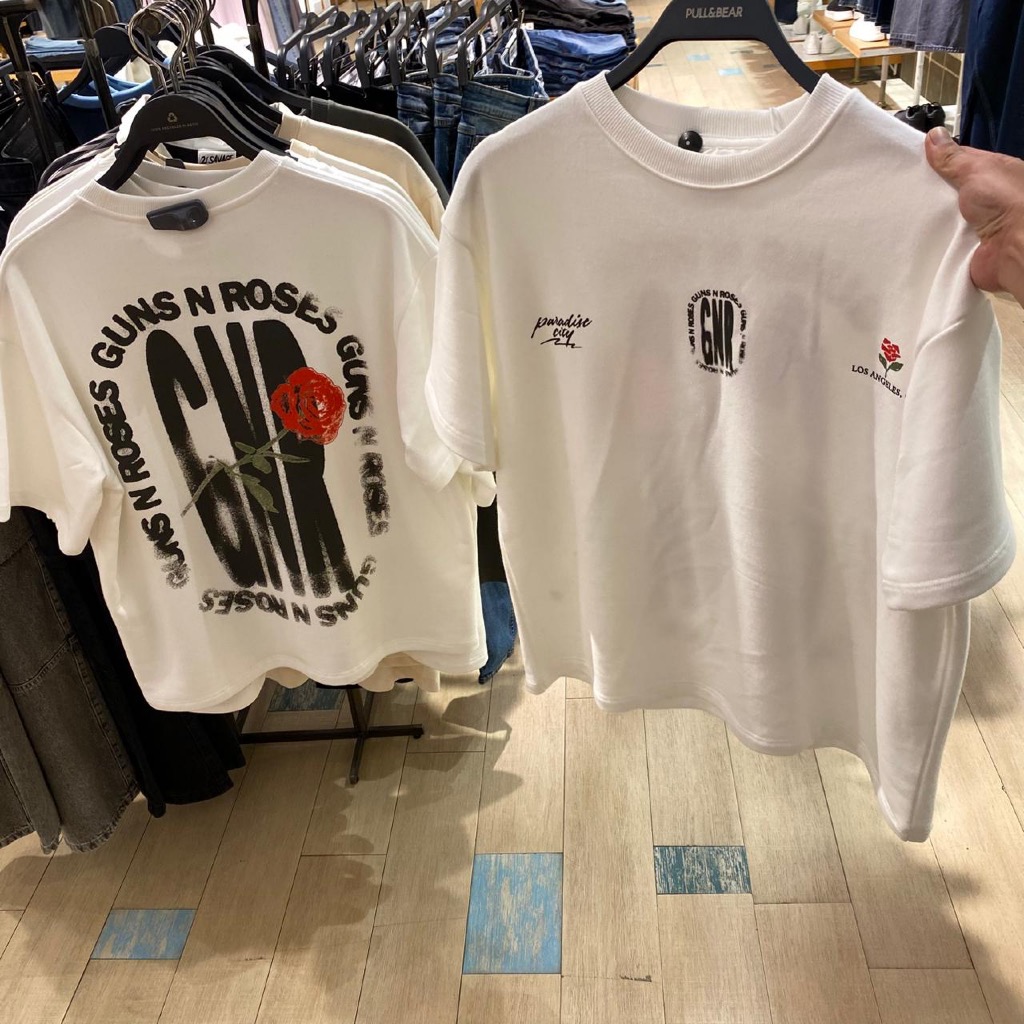 Jastipp. Tshirt Overize Pull&Bear X Guns N Roses (Man)