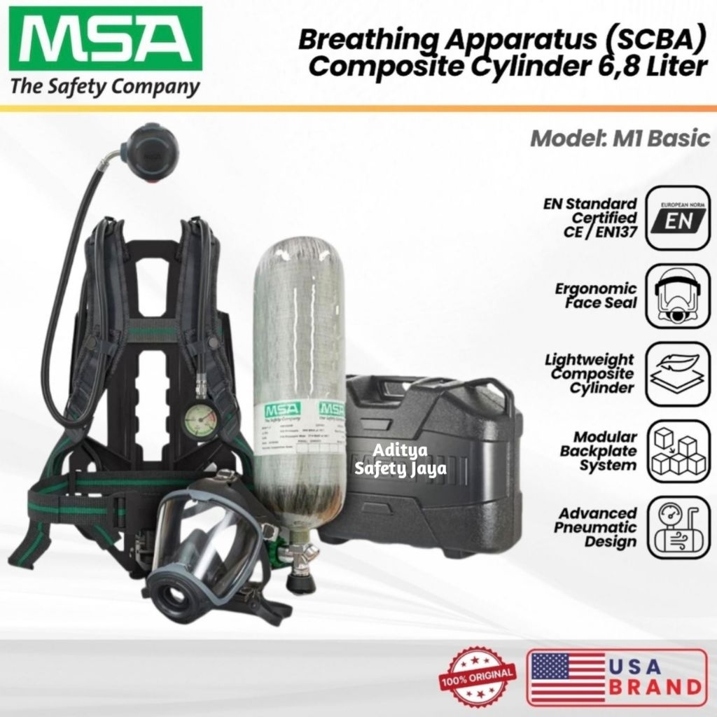 Self Contained Breathing Apparatus (SCBA) MSA M1 Basic / Scba MSA M1 Basic 6,8 Liter