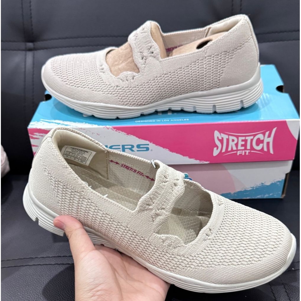 Sepatu Skechers Seager Women's Lifestyle Shoes - Natural