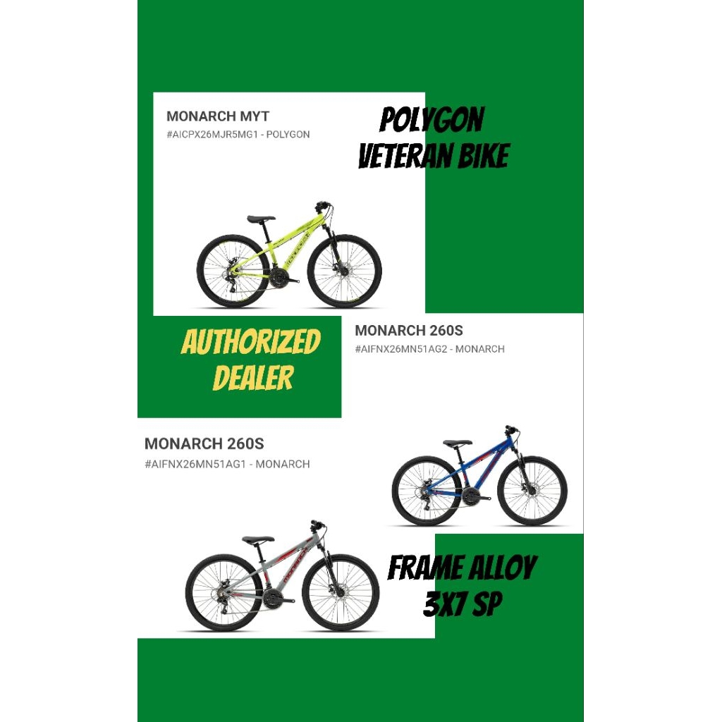 Junior bike 26" polygon monarch MYT/M 260s 3x7sp