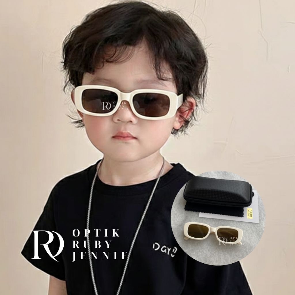 OptikRuby Kacamata Anak Cais bisa minus Black Cream Grey kacamata bening antiuv best seller