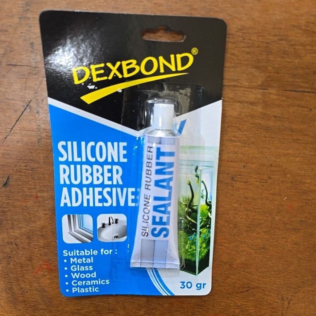 lem kaca /lem silicone sealant DEXBOND 30g (warna bening) / lem silikon sealant lem akuarium /lem aq