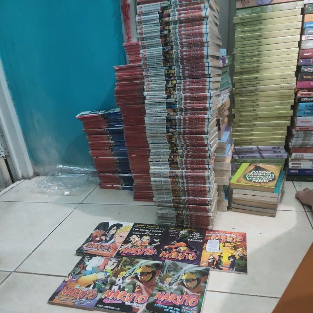 Komik Full Set Tamat Naruto 1-72 + 2 data book + side story + animation set ke 3