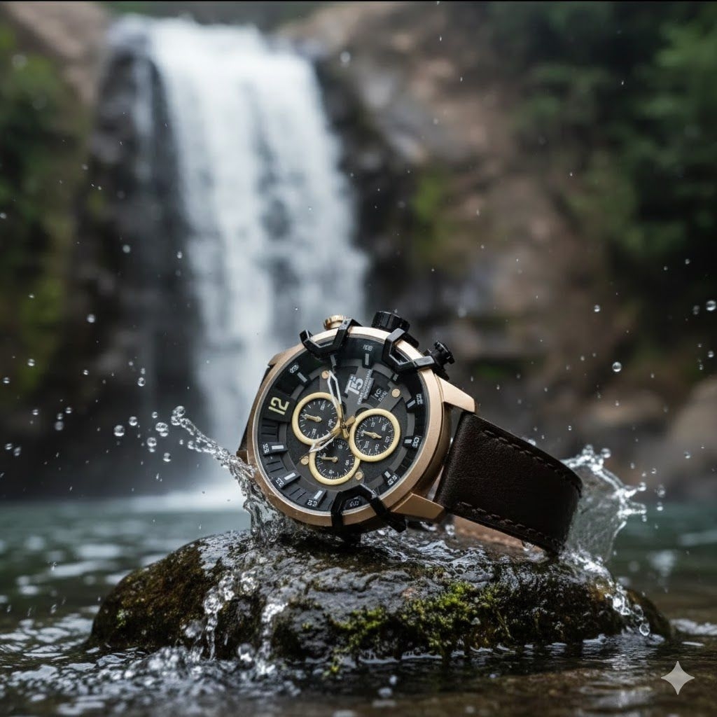 JAM TANGAN PRIA T5 3815 LEATHER FULLSET ORIGINAL C