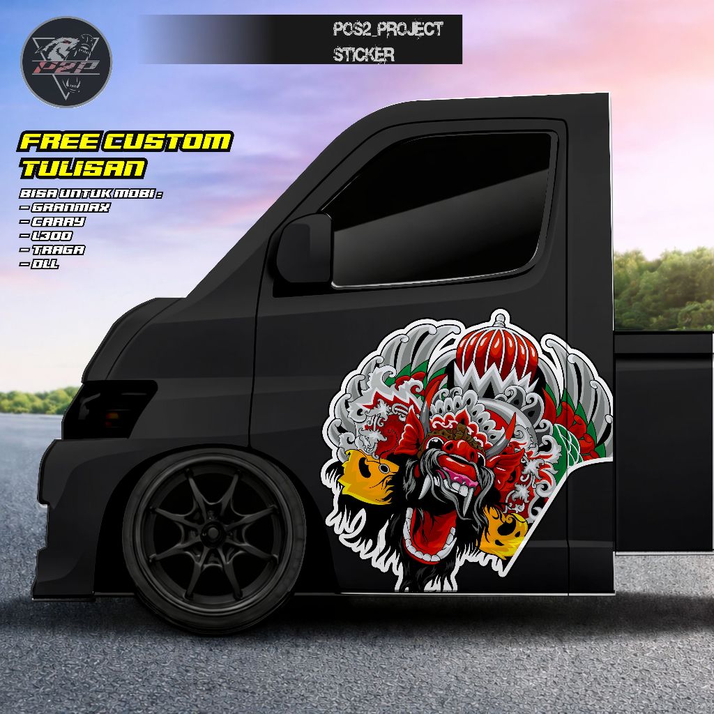 STICKER DECAL PINTU PICK UP TERBARU / DECAL PINTU TRAGA GRANMAX / STIKER MOBIL PICK UP