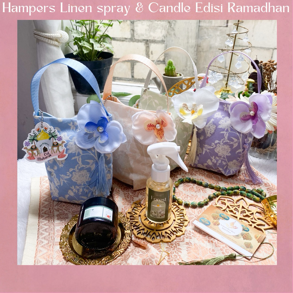 Hampers Aromaterapi With Bag Candle & Linen spray