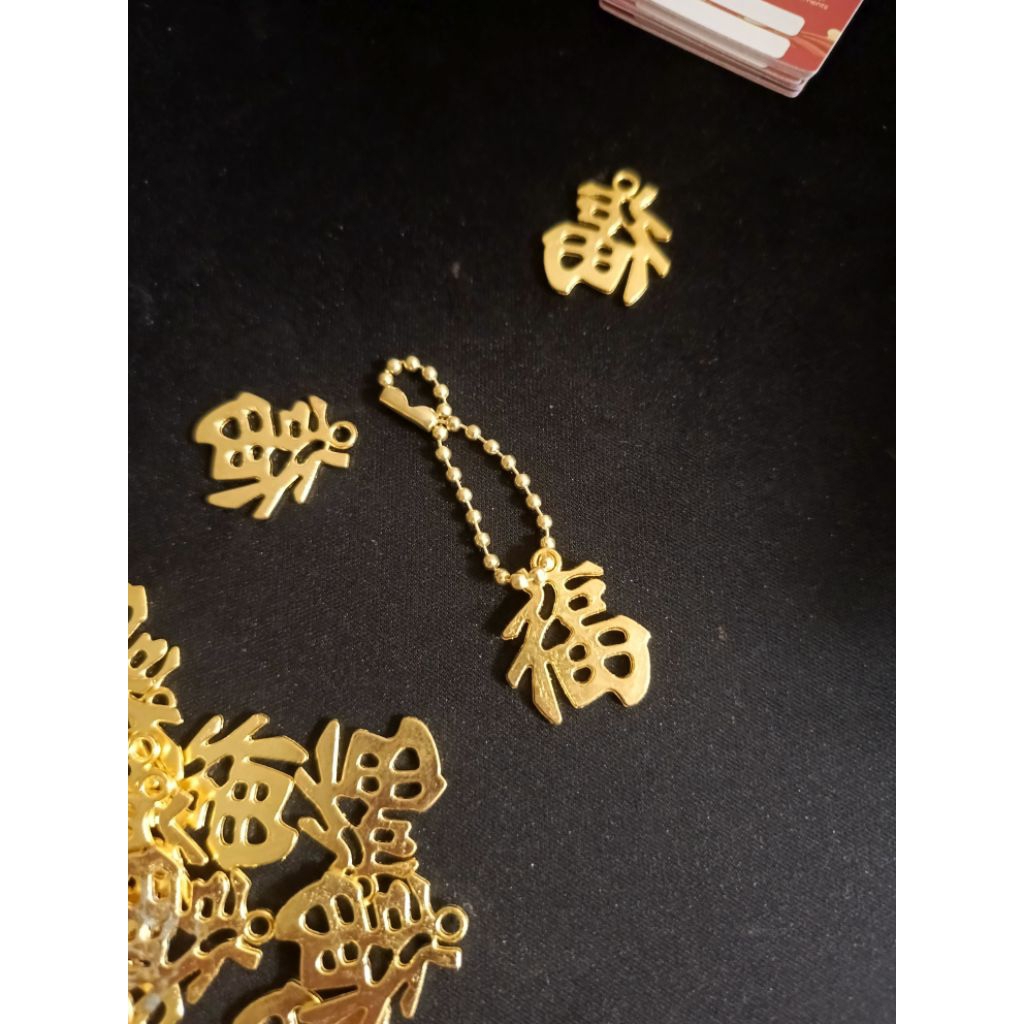 Hangtag Imlek Model Tulisan China Mandarin FU Chinese New Year