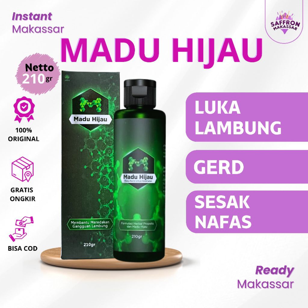 MADU HIJAU LOGO M 210g MEMBANTU MEREDAKAN GANGGUAN LAMBUNG