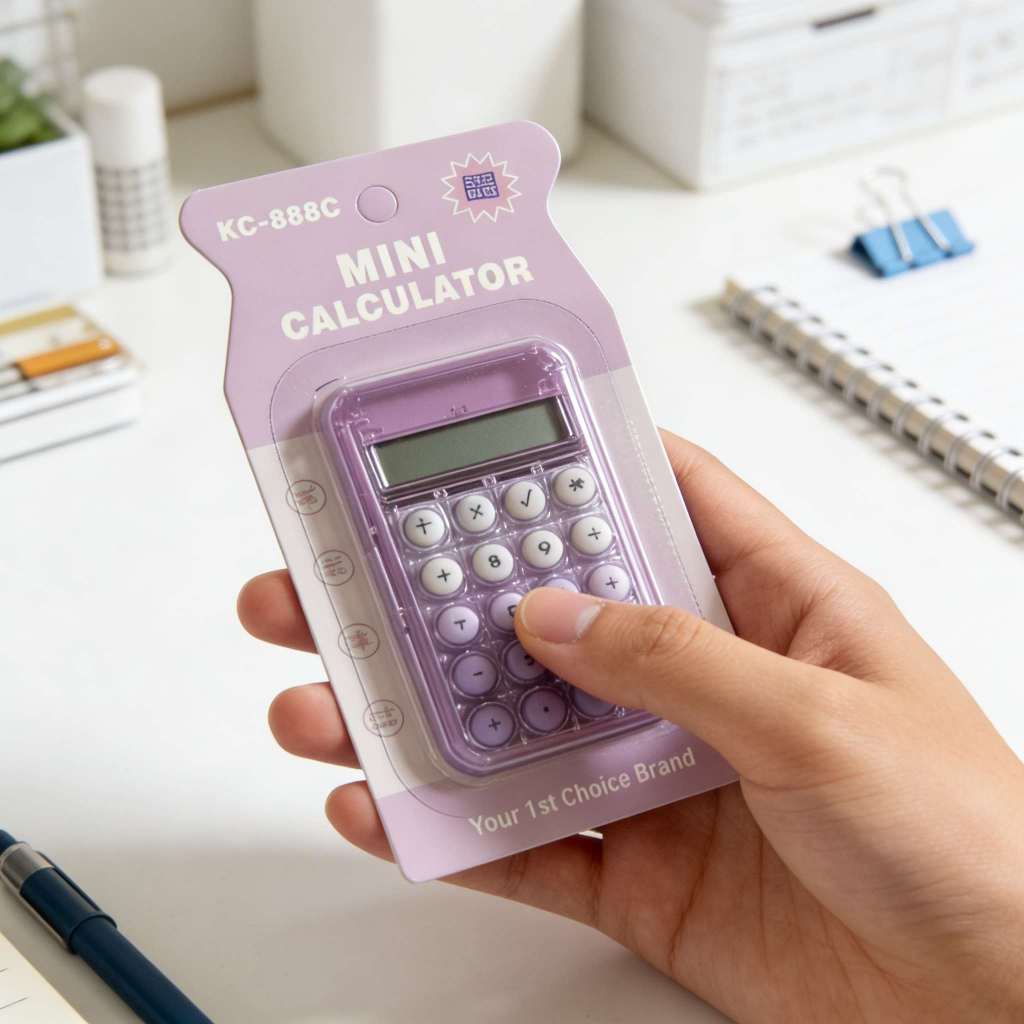 Kalkulator mini berwarna transparan jelly​, Kalkulator Kecil Imut/Kalkulator Mini /Kalkulator Mini T