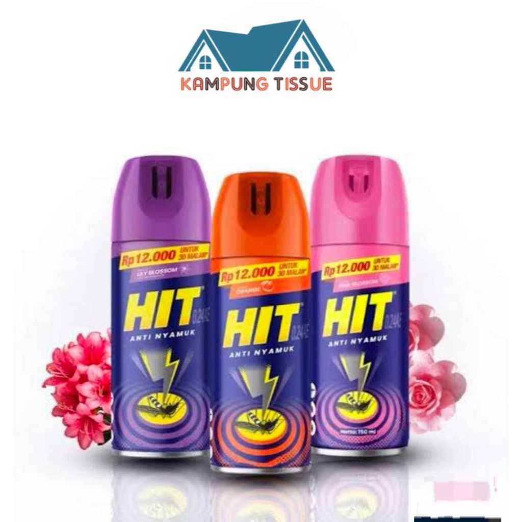 HIT AEROSOL ANTI NYAMUK 150ML/obat nyamuk semprot 150 ml/obat nyamuk ampuh