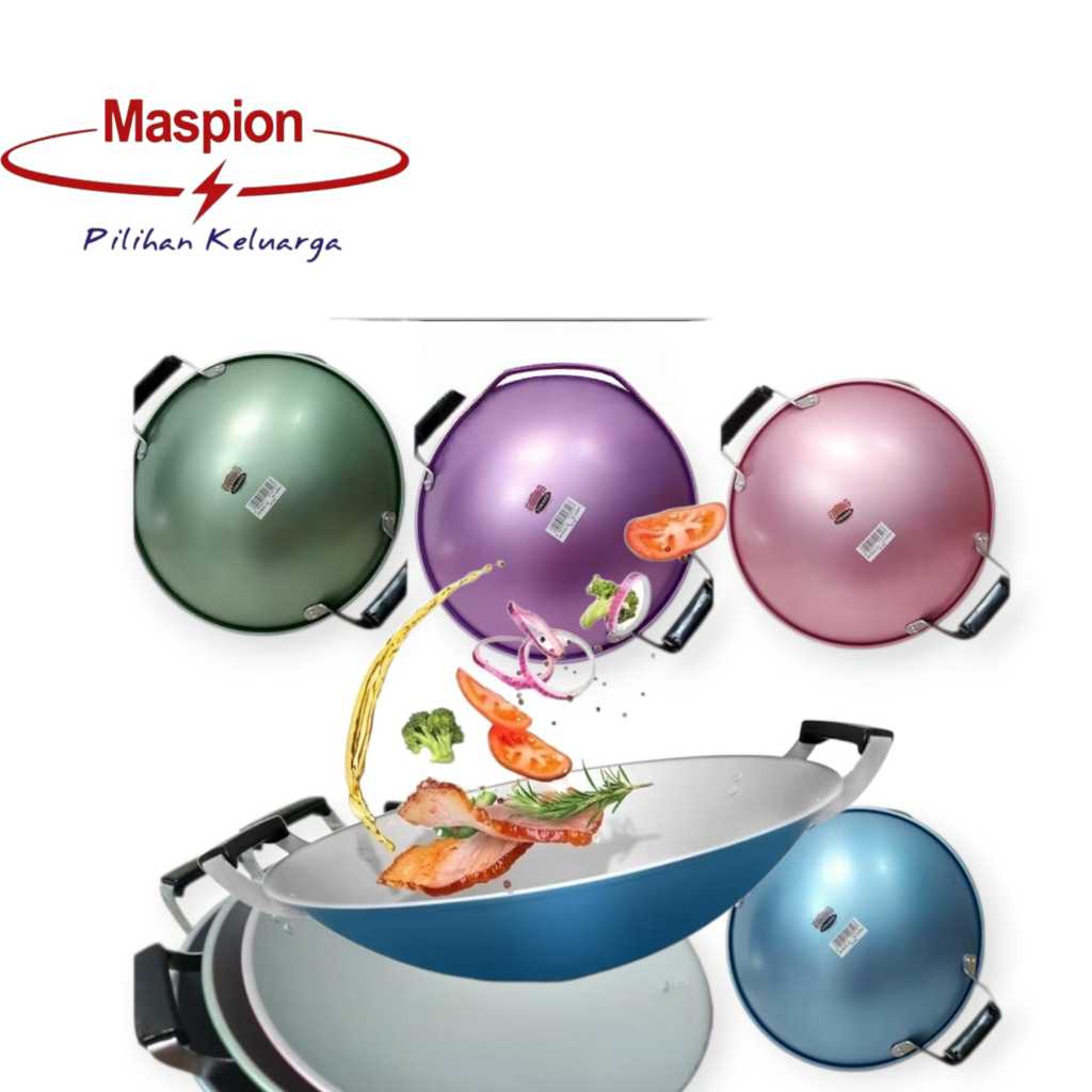 KUALI WARNA ALLUMUNIUM / KUALI ALCOR MASPION WARNA 30 , 33 , 35 , 41 CM