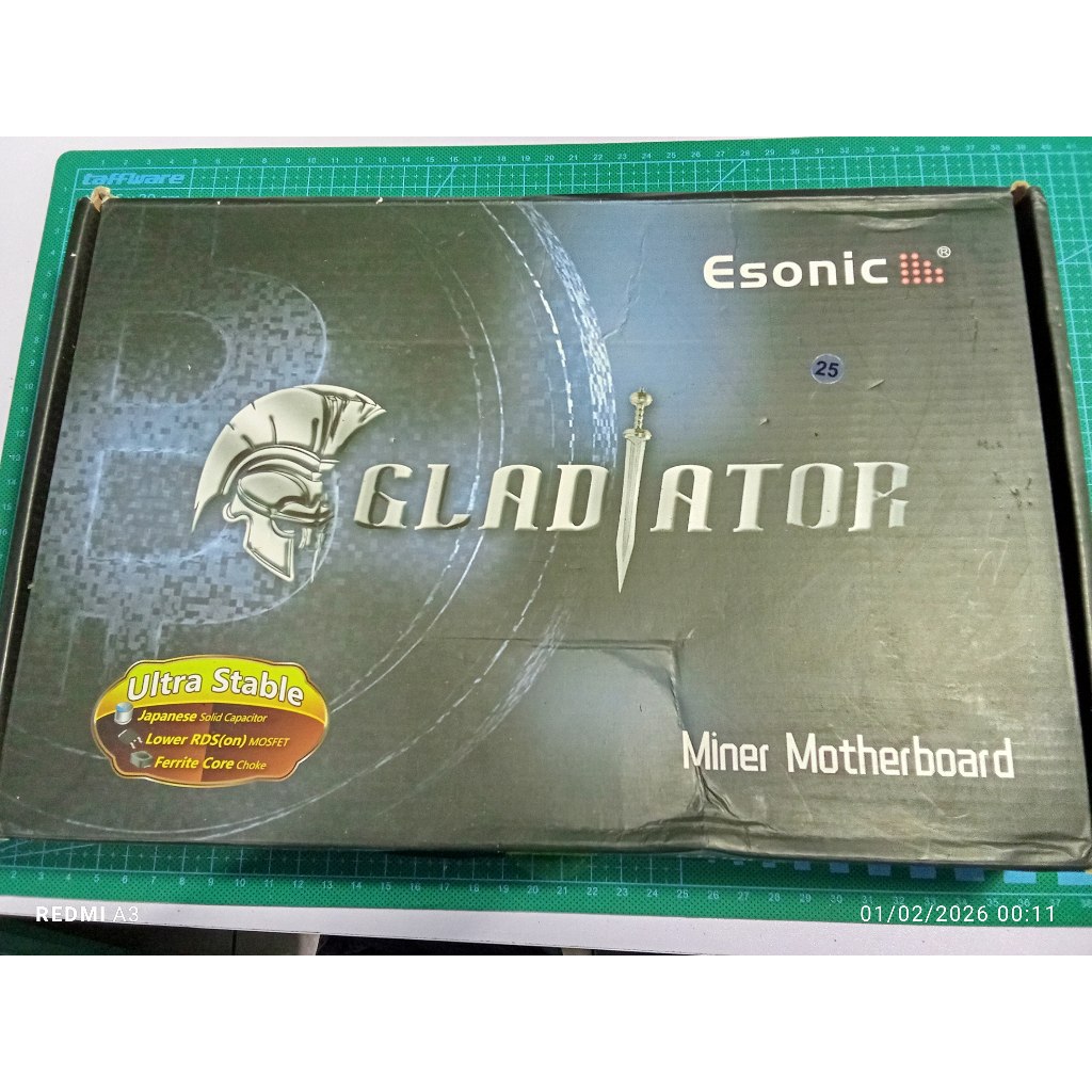 Esonic B250-BTC Gladiator Miner Motherboard box