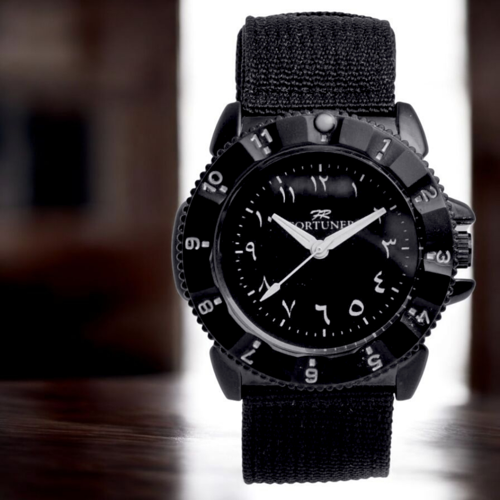 Jam Tangan Pria Strap Kanvas ( Nilon ) Angka Arab Anti Air Free Box