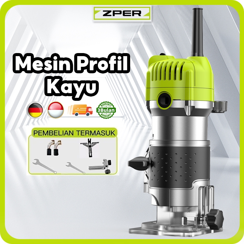[100% Original] ZPER Wood Trimmer Kayu Mesin Profil Kayu maktec Router Kayu Mesin Ukir Kayu modern