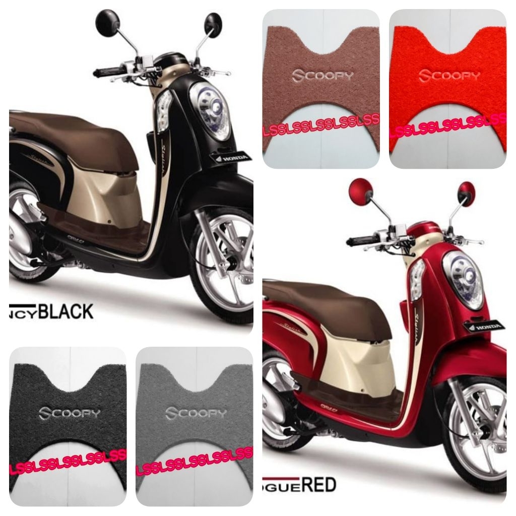 Karpet Honda Scoopy Fi 2014 2015 2016 2017 - Scoopy Karbu 2010 2011 2012 2013