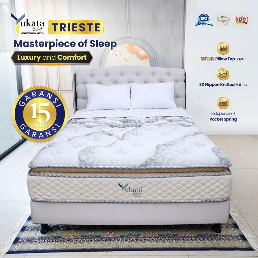 YUKATA TRIESTE Spring Bed 36cm | Kasur Springbed Premium Ukuran 100x200–200x200