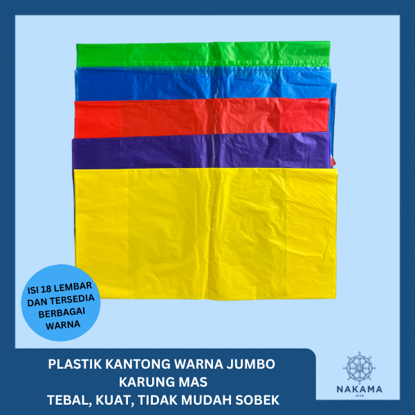 Kantong Plastik Kresek Pelangi Jumbo Sniper HD Ukuran 55 Tebal Kuat Foodgrade