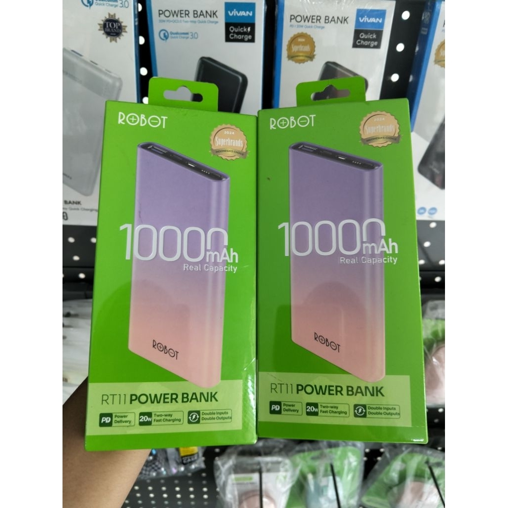 POWERBANK ROBOT RT11 10.000 MAH PURPLE