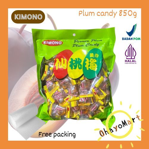 Kimono Plum Candy besar / Permen plum kimono / Permen manisan besar 850grm
