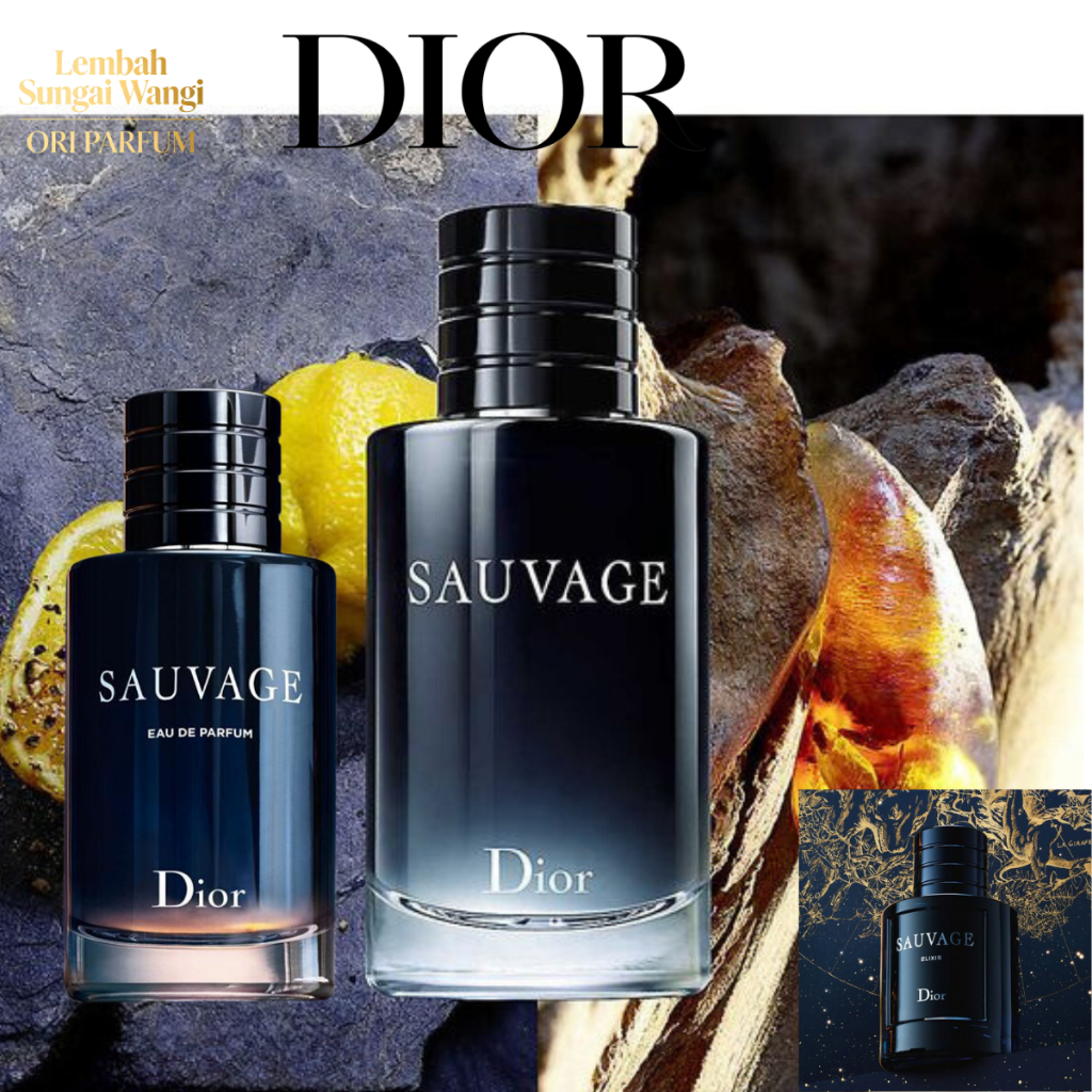 Dior Sauvage Series: EDP/EDT 100ML  100% Asli – Parfum Pria Wangian Kuat Tahan Lama