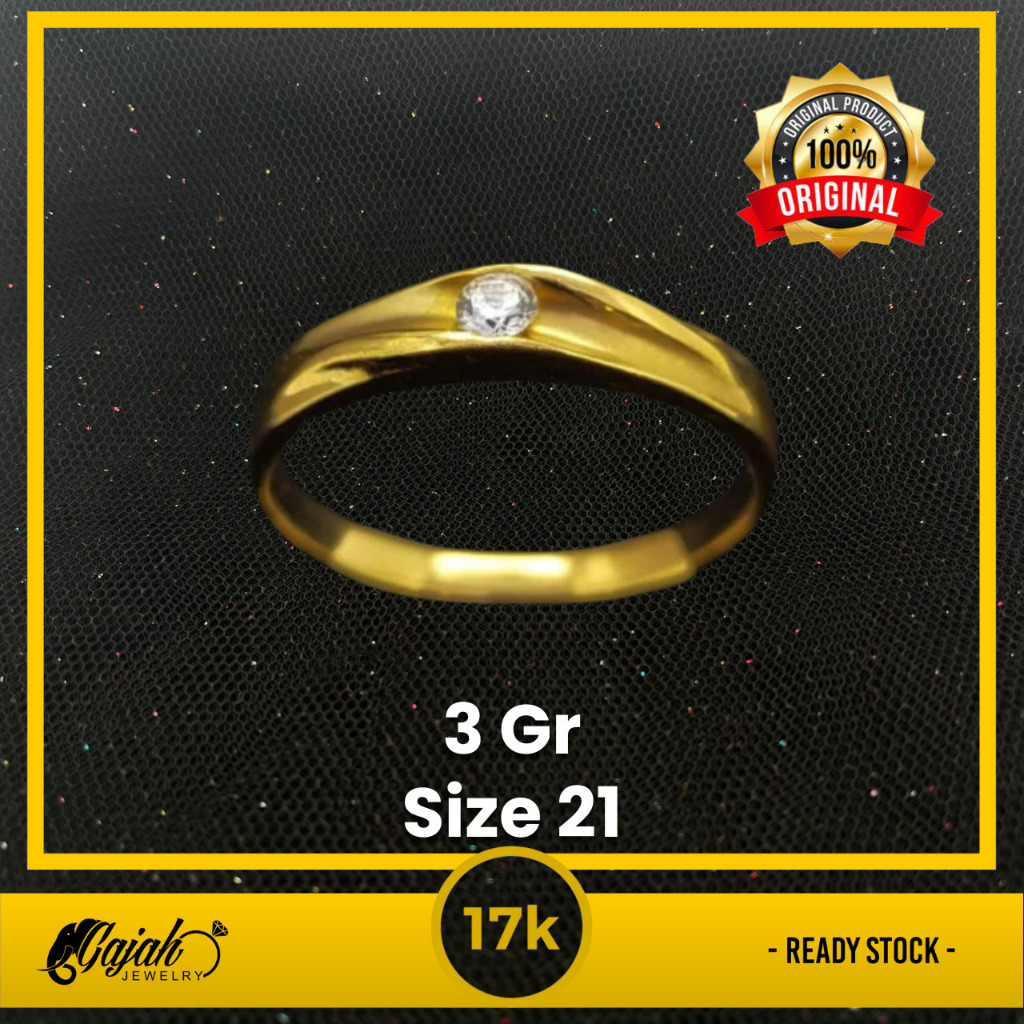 Cincin Emas 17K - Toko Emas Gajah - 3 Gram 2633