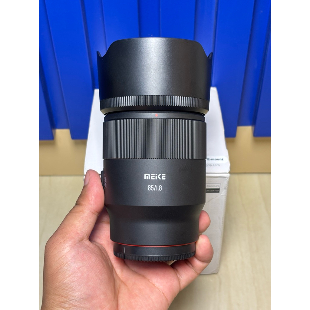 Lensa Meike 85mm F1.8 SE Series II For Sony Like New Mulus Fullset Box