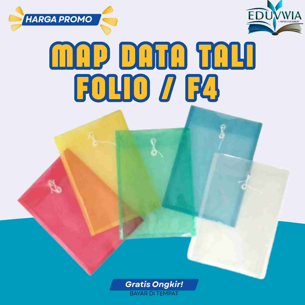 Map Tali Plastik F4 Folio Tebal – Folder Arsip & Dokumen