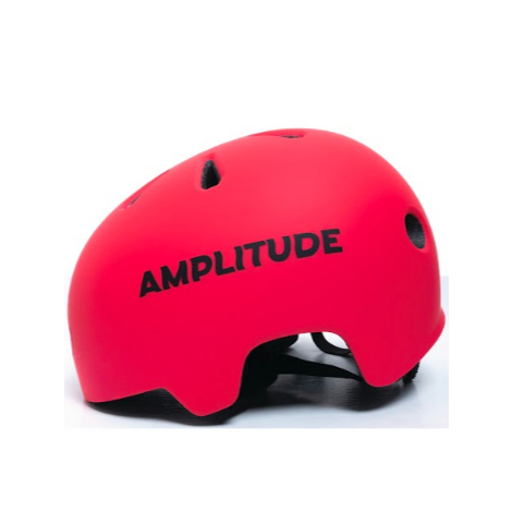 AMP HELMET - PINK (black logos)